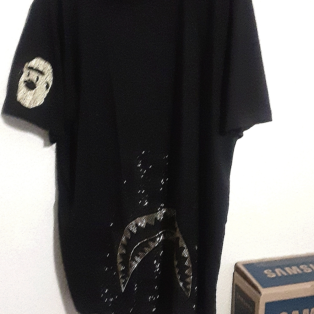 Black silk feel shirt